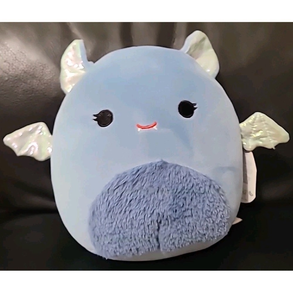 Squishmallows Este Blue Bat‎ 8" Plush NEW 2024 Halloween Fuzzy Belly #1